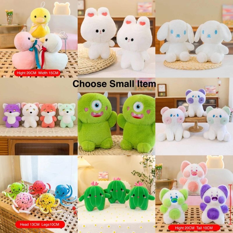 $99.99 Unbeatable Gift Deal: Impeccable Quality and Unmatched Choice - Buy One Big Plush(Size 70cm+), Get another four Small Plushes(Size 20cm +), choices in photos. - Ninna Plus