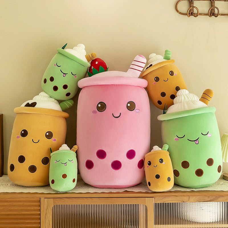 BOBA! Milky Tea Cup Pillow, Pearl Cup Doll and Ice Cream Cup Plush Toy - Ideal Birthday Present - Ninna Plus Toys - Ninna Plus