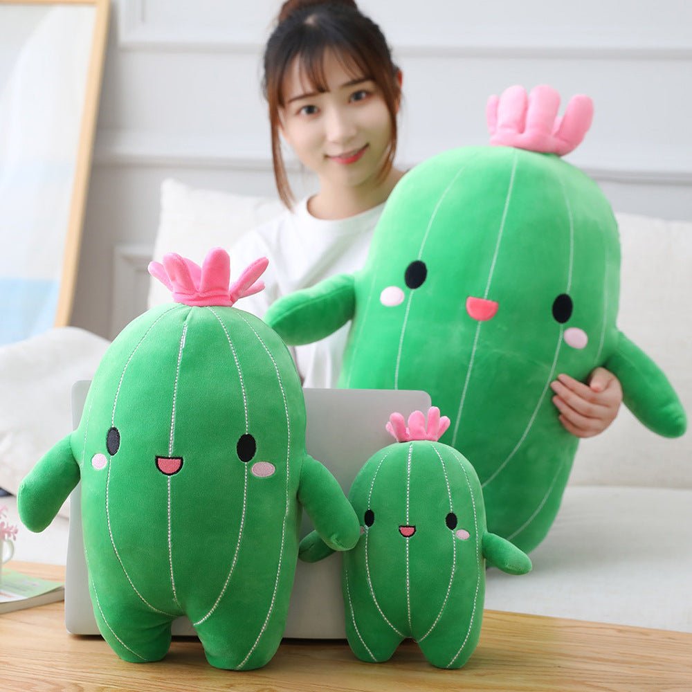 Cartoon Cactus Pillow Cactus Plush Toy Doll Ragdoll Green Cushion Sleeping Soft Bed Girl - Ninna Plus