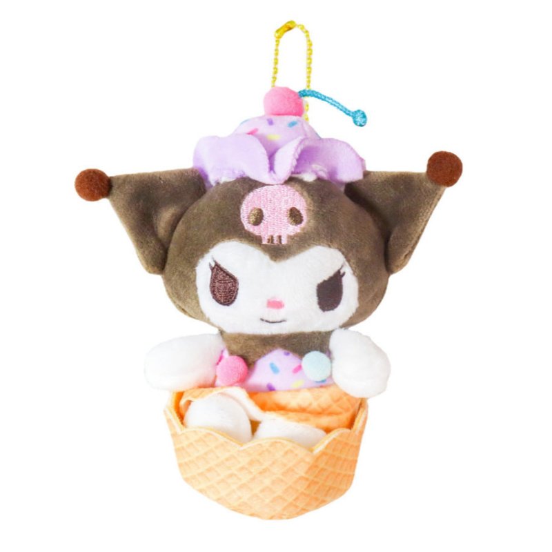 Cute Sanrio Cone Ice Cream Series Clow M Cinnamoroll Babycinnamoroll Pom Pom Purin Plush Pendant Doll - Ninna Plus