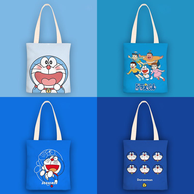 Doraemon Anime Ins Partysu Canvas Bag Women's Shoulder Simple Bag - Ninna Plus