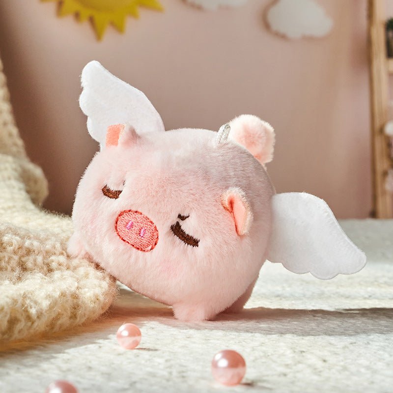 Drawstring Little Flying Pig Shaking Wings Pig Wagging Tail Plush Toy Angel Pig Plush Doll - Ninna Plus