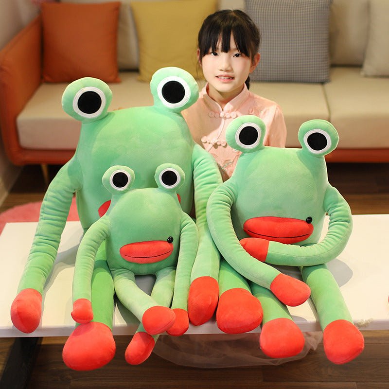 Frog Frog Doll Plush Beauty Ugly and Cute Sausage Mouth Frog Big Eye Spoof Doll Pillow - Ninna Plus