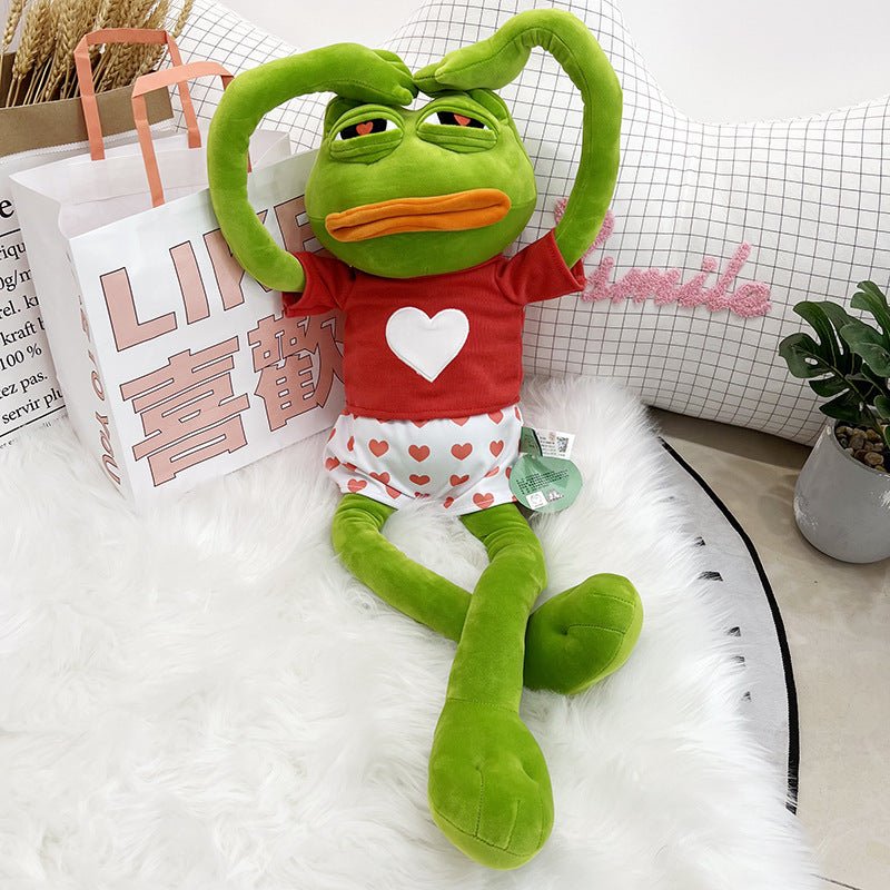 Genuine Joint Sad Frog Doll Plush Toys Cute Frog Doll Ragdoll Funny Sleeping Pillow - Ninna Plus