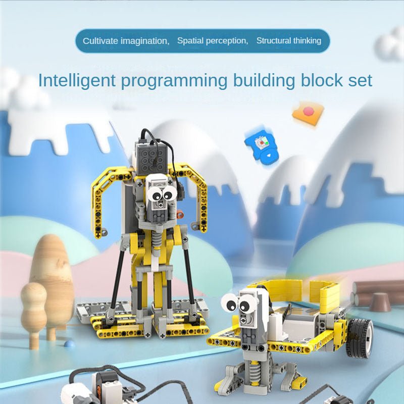 Intelligent Programming Building Block Set Puzzle Scientific and Educational Toy Development Electric Building Blocks Assembly - Ninna Plus