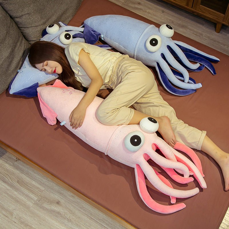 Large Squid Plush Toy Simulation Squid Doll Marine Animal Ragdoll - Ninna Plus