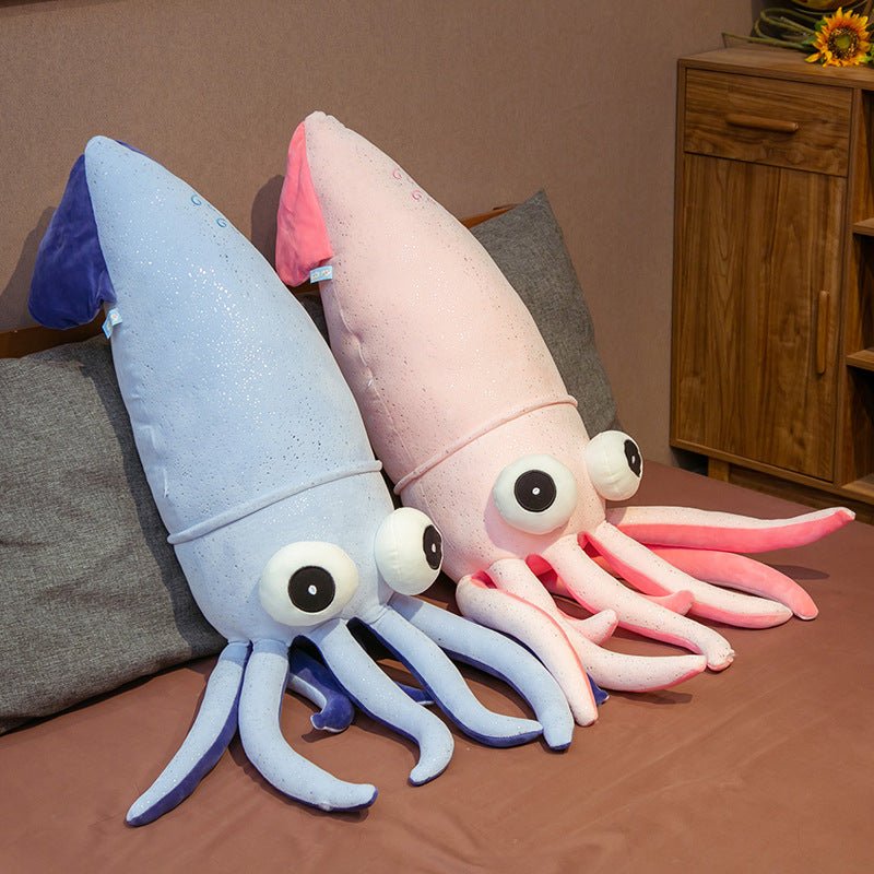 Large Squid Plush Toy Simulation Squid Doll Marine Animal Ragdoll - Ninna Plus