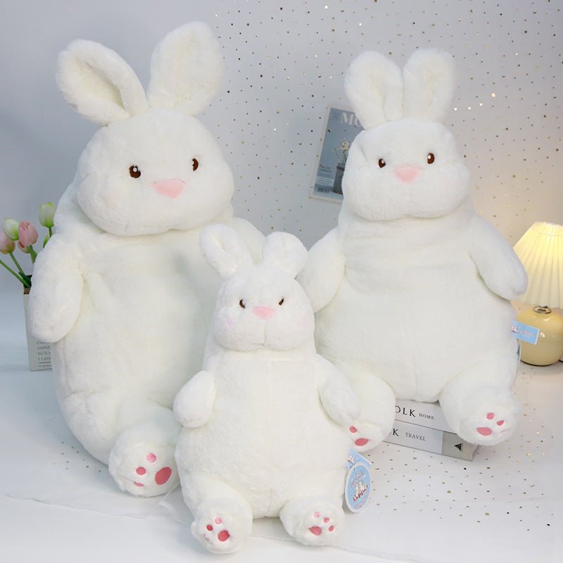 Lazy Rabbit Plush Doll Large Soft White Rabbit Bed Pillow Soft Ragdoll - Ninna Plus