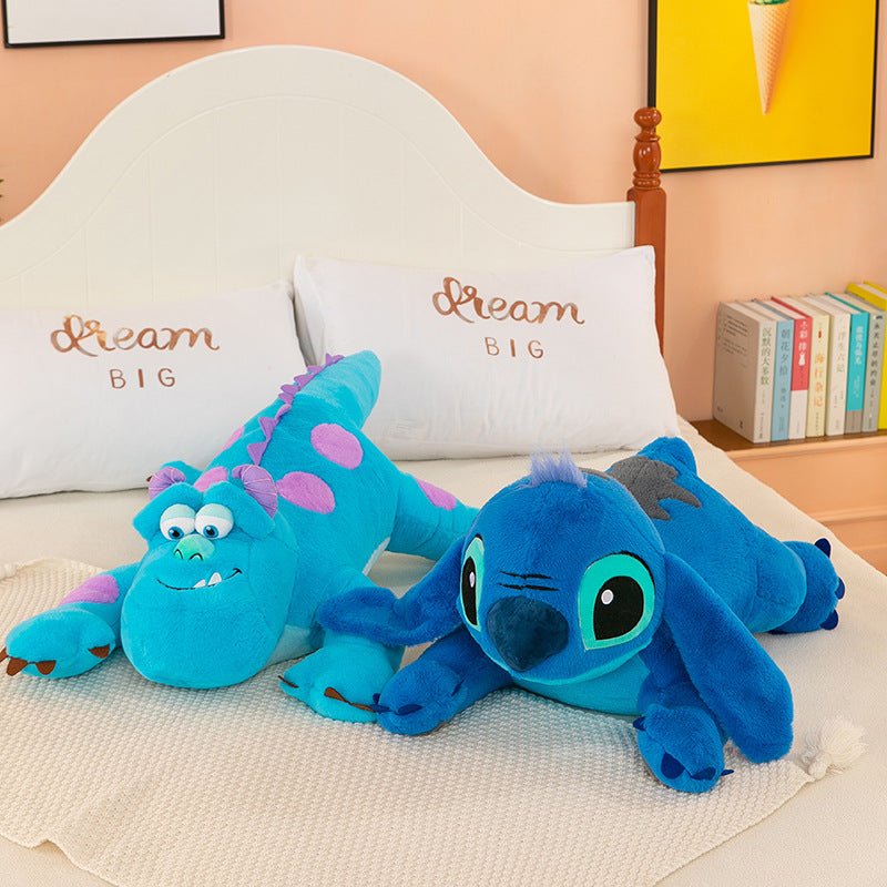 Lying Version Stitch Plush Toy Star Baby Stitch Face Pillow Doll Cartoon Cushion Gift - Ninna Plus