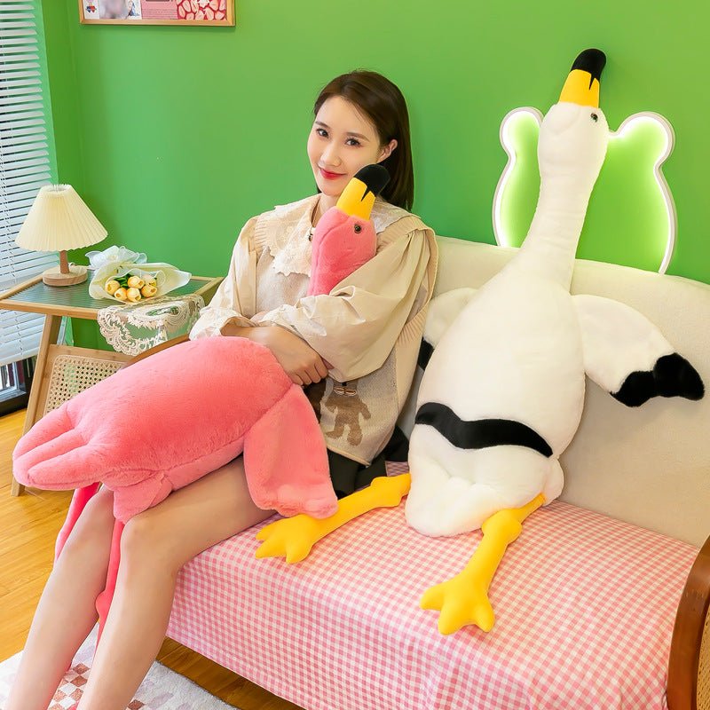 New Couple Flamingo Doll Doll Plush Toys Pink Girl Large to Sleep with Child Comfort Ragdoll - Ninna Plus