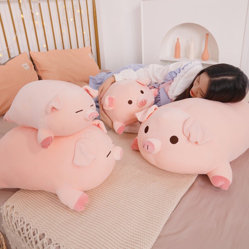 Pig Plush Pillow, Piggy Stuffed Animals, Big Nose Piggy Stuffed Toy, Adorable Pig Plush Doll Toy Birthday Xmas Valentine’s Gifts for Girls Boys Kids Adults - Ninna Plus