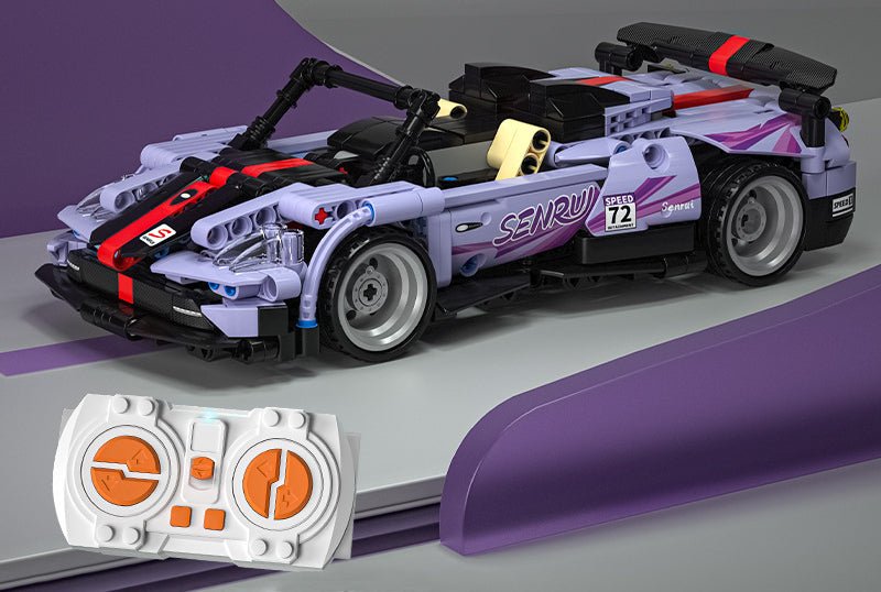 Remote Controlled Blocks Car Pagani Purple Fengshen Sports Car Adult Assembled Building Blocks - Ninna Plus