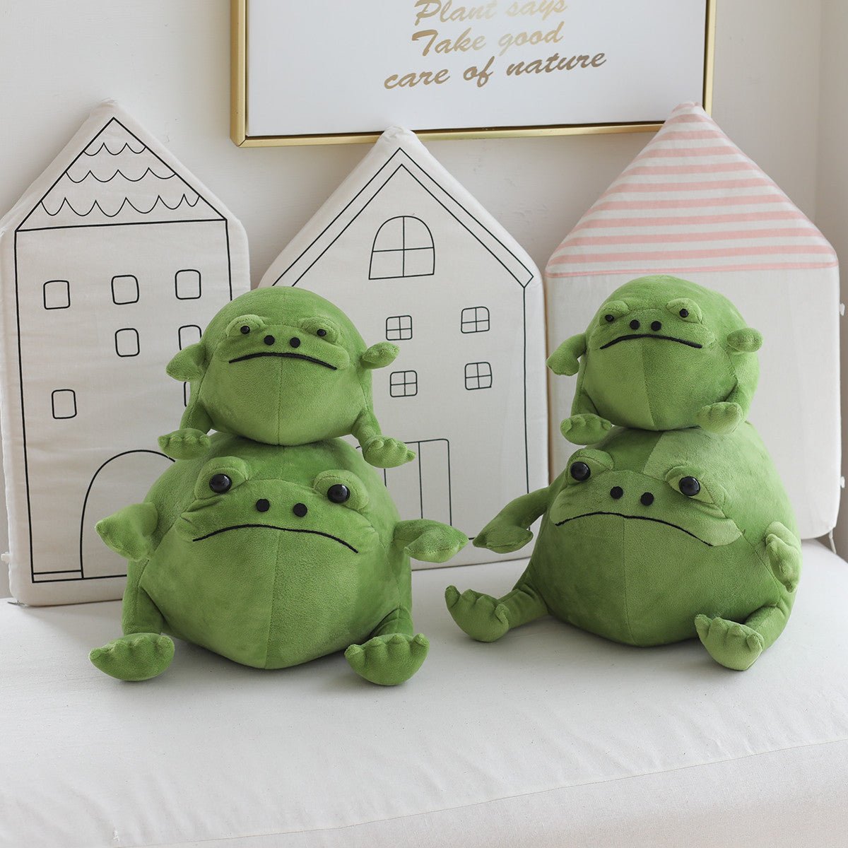 Ricky Rain Frog Big Mouth Plush Toy Ugly and Cute Frog Daze Rain Frog Pillow - Ninna Plus