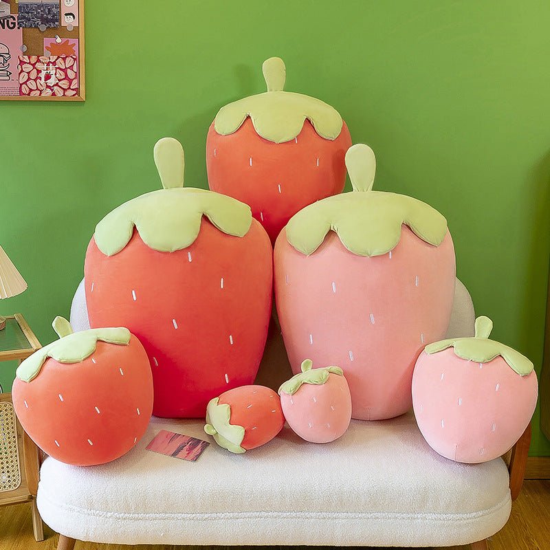 Simulation Strawberry Pillow Plush Toys Large Pillow Sleeping Doll Children Girls Birthday Gifts - Ninna Plus