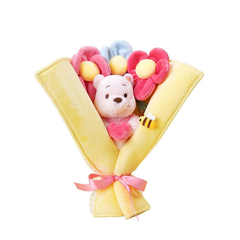 Strawberry Bear Bouquet Doll Disney Popo Bear Plush Doll Valentine's Day Gift for Girlfriend Practical - Ninna Plus