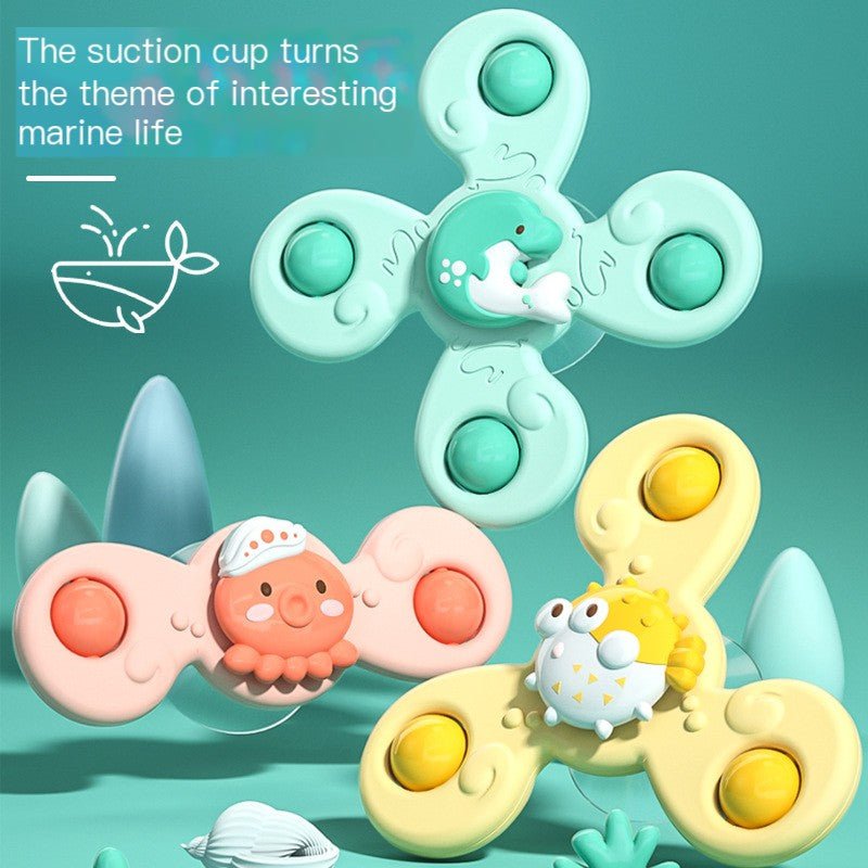 Suction cup whirling music toy children's magic rotating fingertip finger top - Ninna Plus