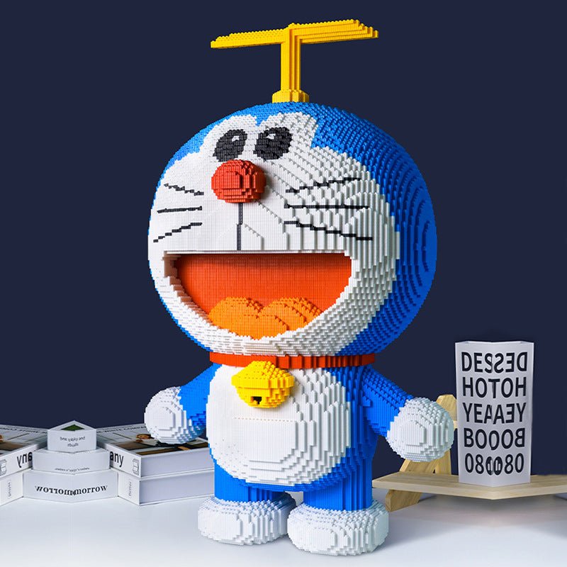 Super Large Compatible Difficulty Doraemon Adult Assembled Building Blocks Children's Educational Blue Fat 3D Puzzle Toys - Ninna Plus