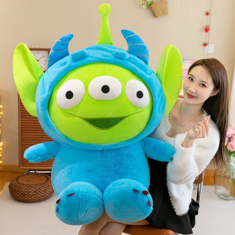 Three-Eyed Monster Plush Toy Little Monster Animal Gifts for Children and Girls Cute Sleeping Doll Pillow Large - Ninna Plus