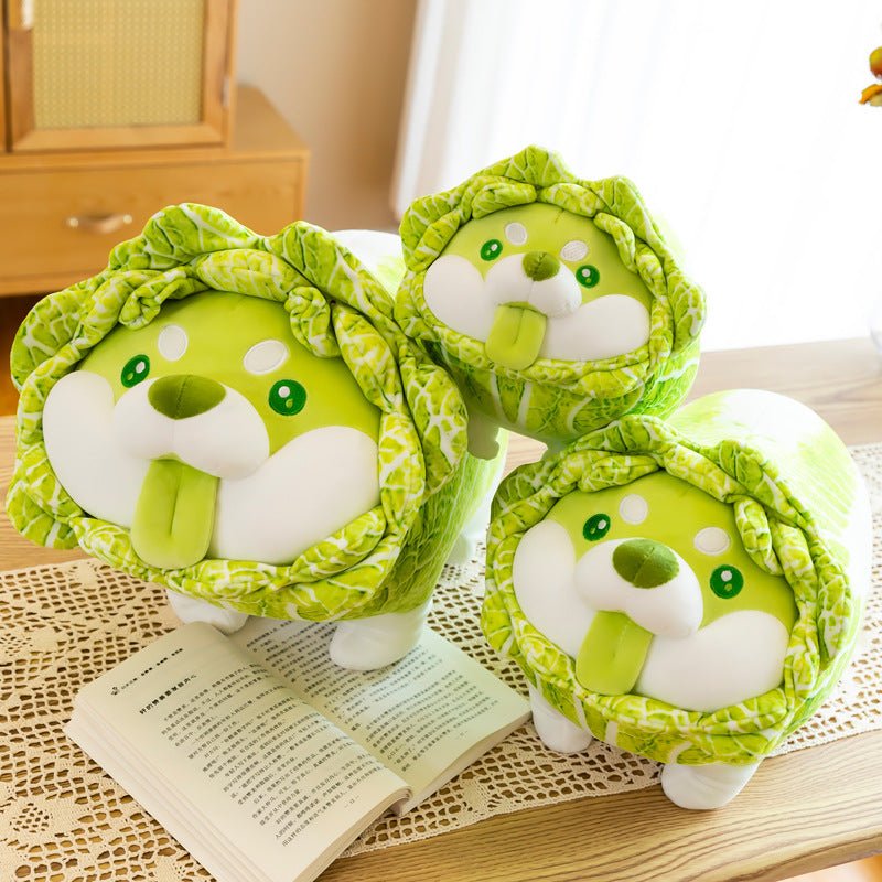 Vegetable Cabbage Dog Dish Dog Doll Plush Toy - Ninna Plus