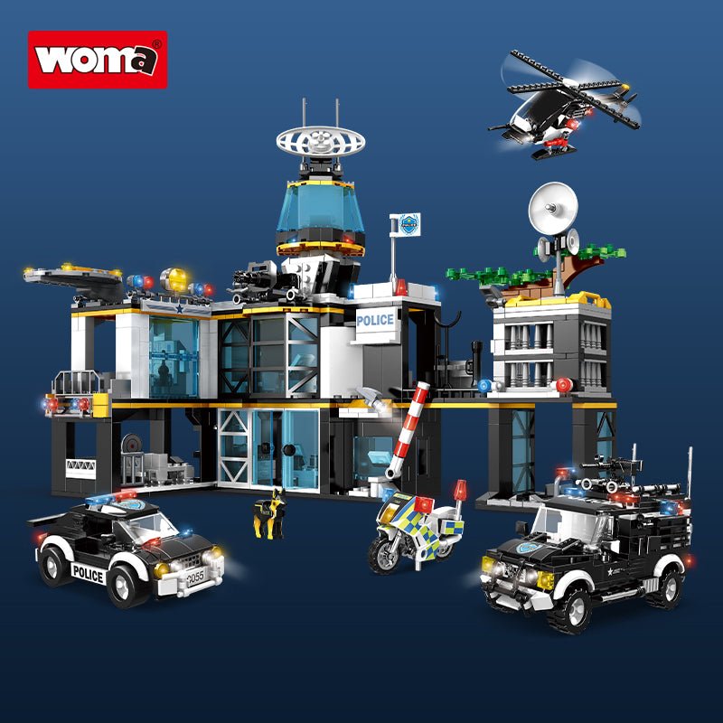 WOMA TOY Model Wholesale Customize City Police Station Car SWAT Team Car Building Block Brick Set Educational Assemble Diy - Ninna Plus